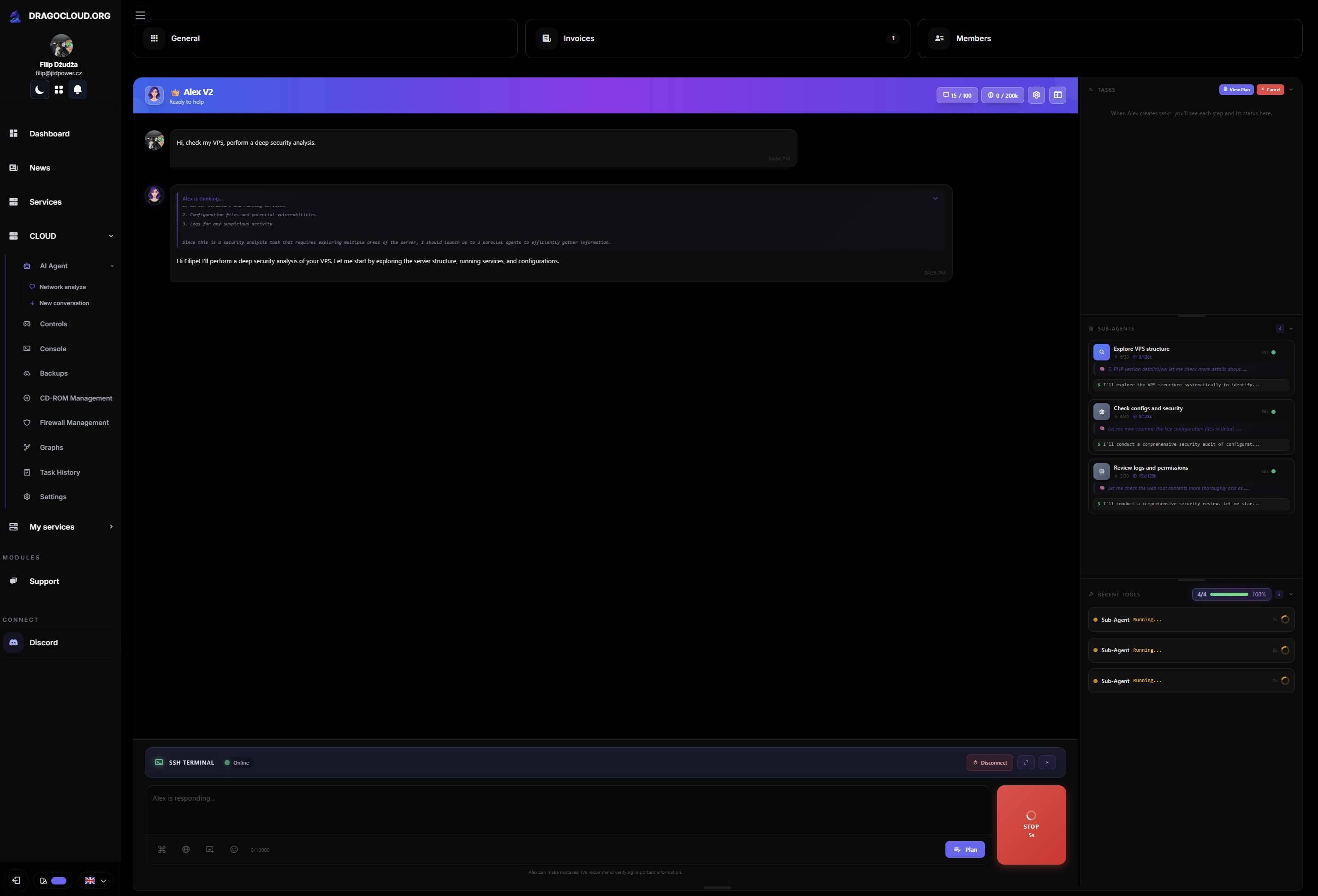 Chat rozhraní
